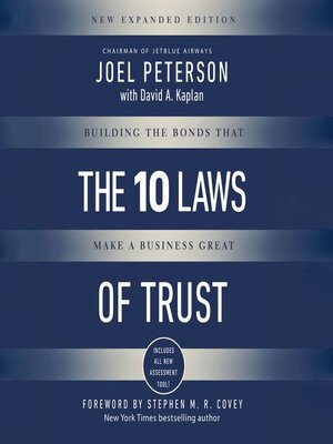 cover image of The 10 Laws of Trust